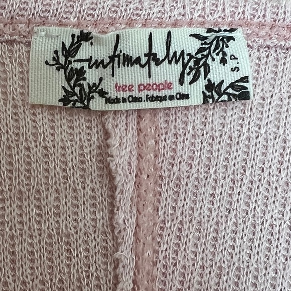 Free People Sloane Bodysuit Pink Nectar NWT - Picture 8 of 12
